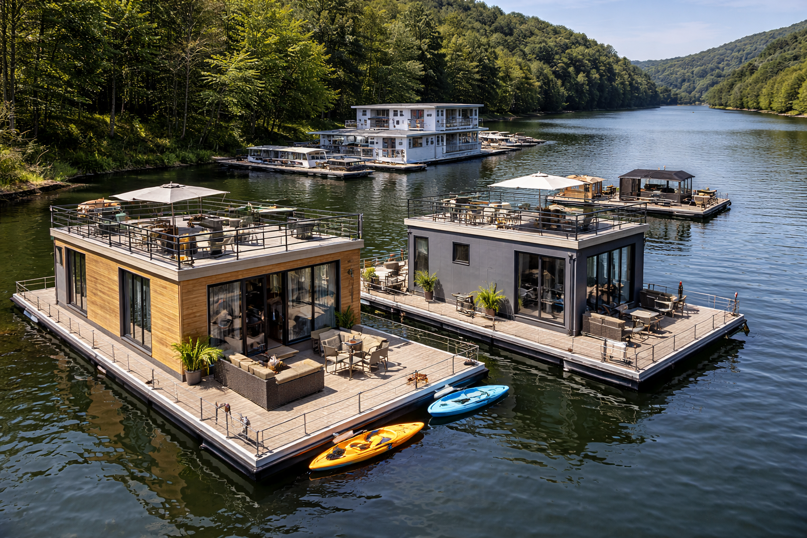 Bâtiments flottants et pontons